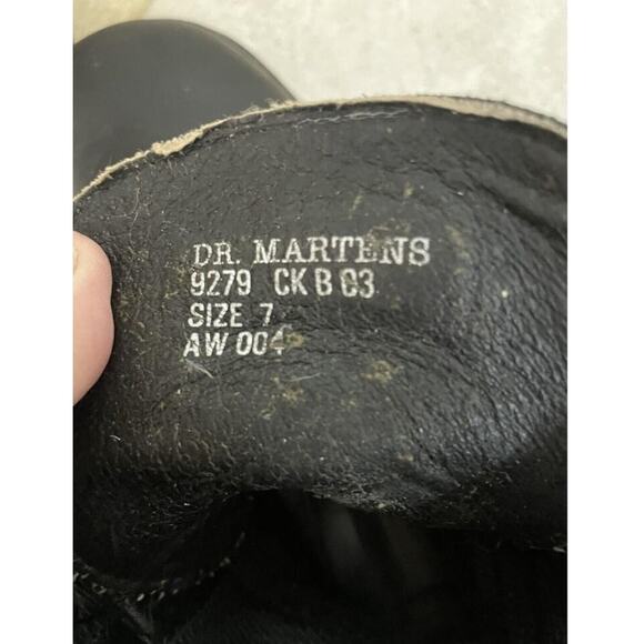 VTG.‎ Dr. Martens Boots Mens Size 7 Leather Platform Lace Up 9279 AW004 Biker main image 2